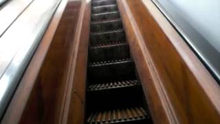 Historic Wooden Escalator at Macys Pittsburgh pa with SteelCityElevators [upl. by Burkle754]