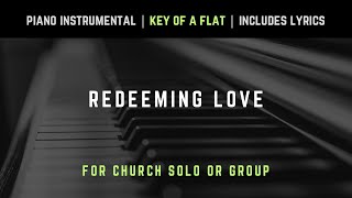 Redeeming Love  Piano Instrumental Hymns with Lyrics  Church Songs [upl. by Kcirederf370]