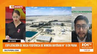 Explotación de roca fosfórica de la minera Bayóvar N° 9 en Piura [upl. by Ahsiena]