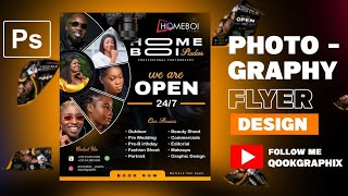 How to design a photography flyer in Photoshop [upl. by Miche238]