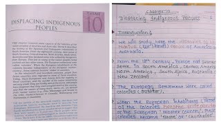 NCERT Notes for Class 11 History Chapter 10 Displacing Indigenous Peoples Part2 [upl. by Eibreh]