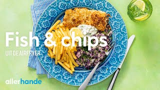 Fish and chips uit de airfryer  Recept  Allerhande [upl. by Sonja]