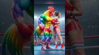 Rooster 🆚 Bulldog 💥🔥Revenge Of Rooster 😭catlover kitten cute cutecat shorts trending boxingai [upl. by Enilram]