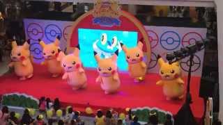 Pikachus Dance in Pokemon Together Road show in Thailand 2015 by True [upl. by Nnyladnarb919]