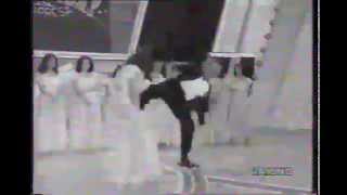 JeanClaude Van Damme  Hook Kick  Live on old TV show [upl. by Arvad]