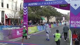 2023 Austin Marathon  HALF FINISH LINE [upl. by Kurtzig]