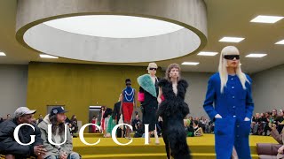 The Gucci Women’s Fall Winter 2023 Fashion Show [upl. by Ahsenot993]