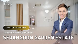 3Storey SemiDetached Serangoon Garden Estate Video Walkthrough  Kenny Lee [upl. by Baxter]