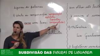 7  Subdivisão das Figuras de Linguagem  Grasiela Cabral [upl. by Ayitahs]