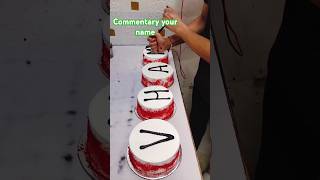 Name cake 🎂😍 cake welcomecake cakemaking cakedesign birthdaycake shorts status [upl. by Oinesra]