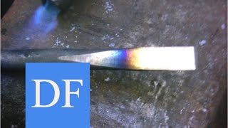 Blacksmithing for beginners Forging and Heat Treating Carbon Steel  3 [upl. by Bowes]