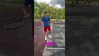 Unlimited power on your first serve tennisevents tennistime tennismatches [upl. by Zaneski]