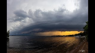 Cameron Lake time lapse of storm over the water  Kawartha Lakes [upl. by Braun636]