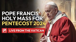 LIVE from the Vatican  Pope Francis’ Holy Mass on Pentecost and Regina Coeli Prayer  May 19 2024 [upl. by Alaik]