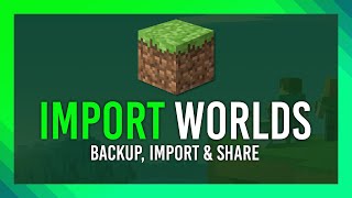 Import Minecraft Worlds  2024 Guide  JavaMicrosoft Minecraft [upl. by Nahamas]