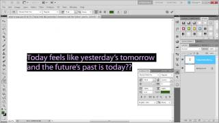 Learn how to use the character panel effectively in Photoshop CS5  part two [upl. by Natam789]