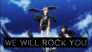 𝐀𝐌𝐕  We Will Rock You  Haikyuu [upl. by Leacock]