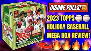 INSANE PULLS🤯 2023 TOPPS HOLIDAY BASEBALL MEGA BOX REVIEW⚾️ [upl. by Femmine]