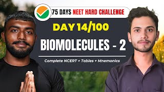 Biomolecules 🔥 Part 2  Day 14  100 Day NEET Hard Challenge  Pranav Sir  Biomolecule  NEET 2024 [upl. by Birgit]