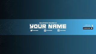 FREE YouTube Banner Template 33 DOWNLOAD NOW I Photoshop [upl. by Adhern]