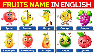 100 Fruits Name in English  English Vocabulary  alokiq [upl. by Particia]