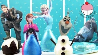 FROZEN CAKE POPS All the Disney FROZEN Characters As Cake A Cupcake Addiction How To Tutorial [upl. by Segal103]