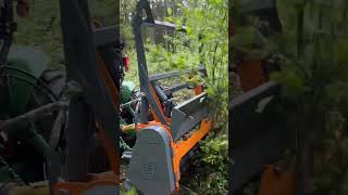 Vandaele Forestmaster versatile compact and powerful broyage mulcher tractor [upl. by Ahsoet]