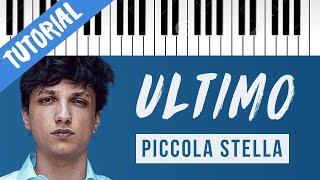 TUTORIAL Ultimo  Piccola Stella  Piano Tutorial con Synthesia [upl. by Kalil]