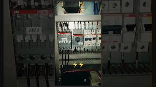 ABB contactor amp mcb shortfeed shorts ytshort electricalpanel [upl. by Crysta581]