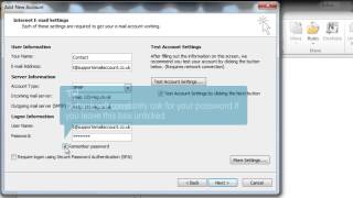 How to add your email account to Outlook 2010  123reg Support [upl. by Medwin]