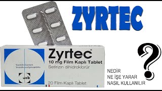 ZYRTEC Tablet Nedir Niçin Kullanılır Nasıl Kullanılır Yan Etkileri Nelerdir [upl. by Llevram452]