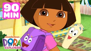 Dora the Explorer Backpack amp Map Games 🗺️ 🎒 90 Minutes  Dora amp Friends [upl. by Cornie387]