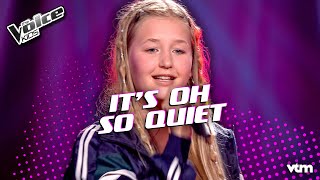 Sam  Its Oh So Quiet  Knockouts  The Voice Kids  VTM [upl. by Ainoet]