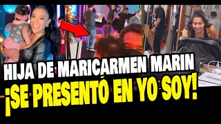 MARICARMEN MARIN LLEVÓ A SU BEBÉ A YO SOY Y LA PRESENTÓ POR PRIMERA VEZ [upl. by Hahseram]