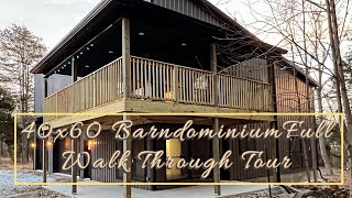 40x60 Barndominium Full walk through tour [upl. by Friedberg]