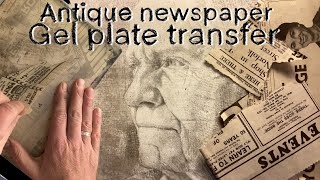 Gel plate and newspaper transfer tips and tricks [upl. by Cyrill]