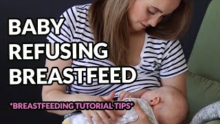 Breastfeeding Tutorial Tips Baby Refusing to Breastfeed TIPS [upl. by Anaele]