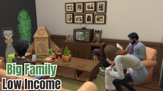 Big Family Low Income Apartment 💸🔨 The Sims 4 Speed Build no CC [upl. by Lienad]