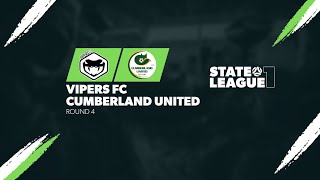 StateLeagueOne  RD4  Vipers FC v Cumberland United 2024 [upl. by Sollie]