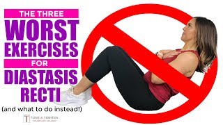 Exercises to AVOID with Diastasis Recti  Postpartum Ab Exercises  Rectus Diastasis Friendly [upl. by Jorey302]