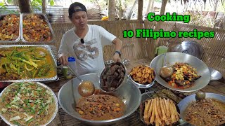 Ang daming orders Cooking 10 Filipino recipes Lutong pinoy [upl. by Hnacogn]