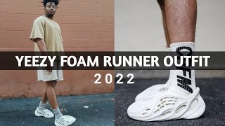 HOW TO STYLE  Yeezy Foam Runner Outfit  yeezyfoamrunner adidas adidasyeezy [upl. by Irneh959]