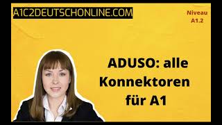 07 ASUSO alle Konnektoren für A1  Konjunktionen Übungen  Grammatiktrainer [upl. by Sukin]