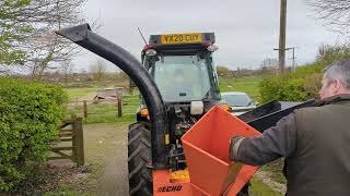 ECHO BEARCAT WOOD CHIPPER WORKING VIDEO [upl. by Eltsirk776]