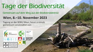 Tage der Biodiversität  Mittwoch 08112023 [upl. by Aerised623]