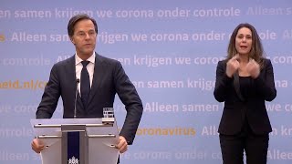 20 januari 2021 inleidend statement premier Rutte en minister De Jonge [upl. by Baumbaugh]