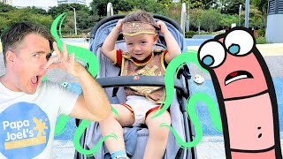 Baby Kings Dirty DIAPER at the Playground  Pretend Play by Papa Joels English [upl. by Roxi]