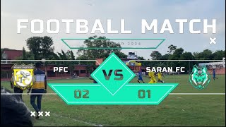 PFC Vs Saran Fc Football match  Vidyapati Football match 2024  footballmatch highlights [upl. by Moffat]