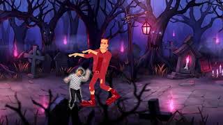 Veckans pulshöjare Level 17 Halloweenspecial Brain break Rörelsepaus Workout for kids [upl. by Indys]