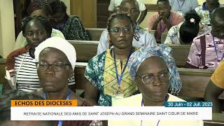 ÉCHOS DES DIOCÈSES  RETRAITE NATIONALE DES AMIS DE SAINT JOSEPH AU GRAND SÉMINAIRE DANYAMA [upl. by Alvord]